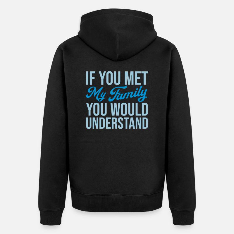 vous comprendriez citation - Veste à capuche bio Premium Unisexe - noir