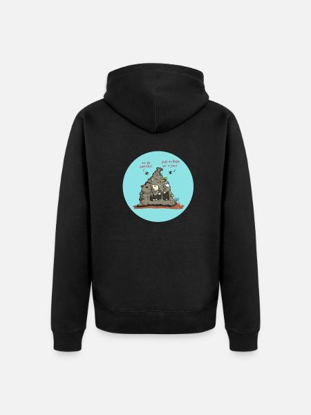 Delicious food - Unisex Premium Organic Zip Hoodie - black