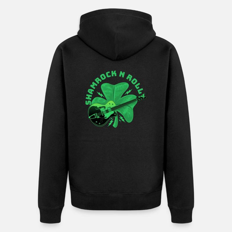 trèfle n roll - Veste à capuche bio Premium Unisexe - noir