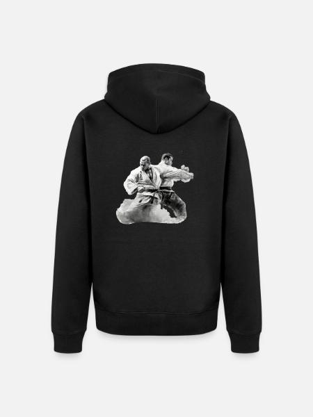 2 Jiu Jitso Fighter Gift - Unisex Premium Organic Zip Hoodie - black