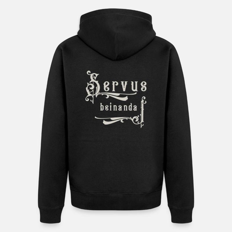 Servus beinanda - Veste à capuche bio Premium Unisexe - noir