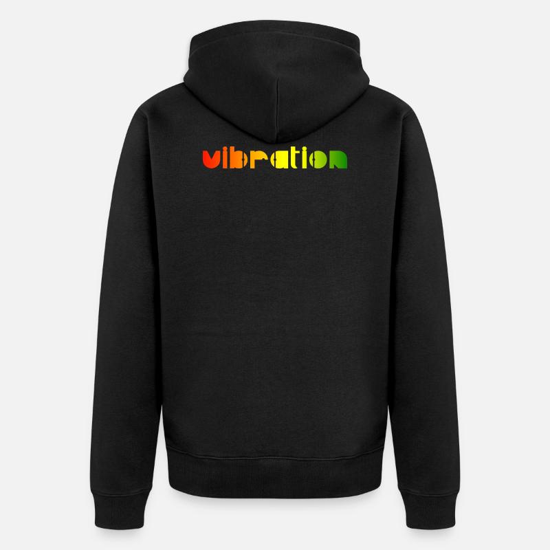 Vibration - Reggae - Veste à capuche bio Premium Unisexe - noir