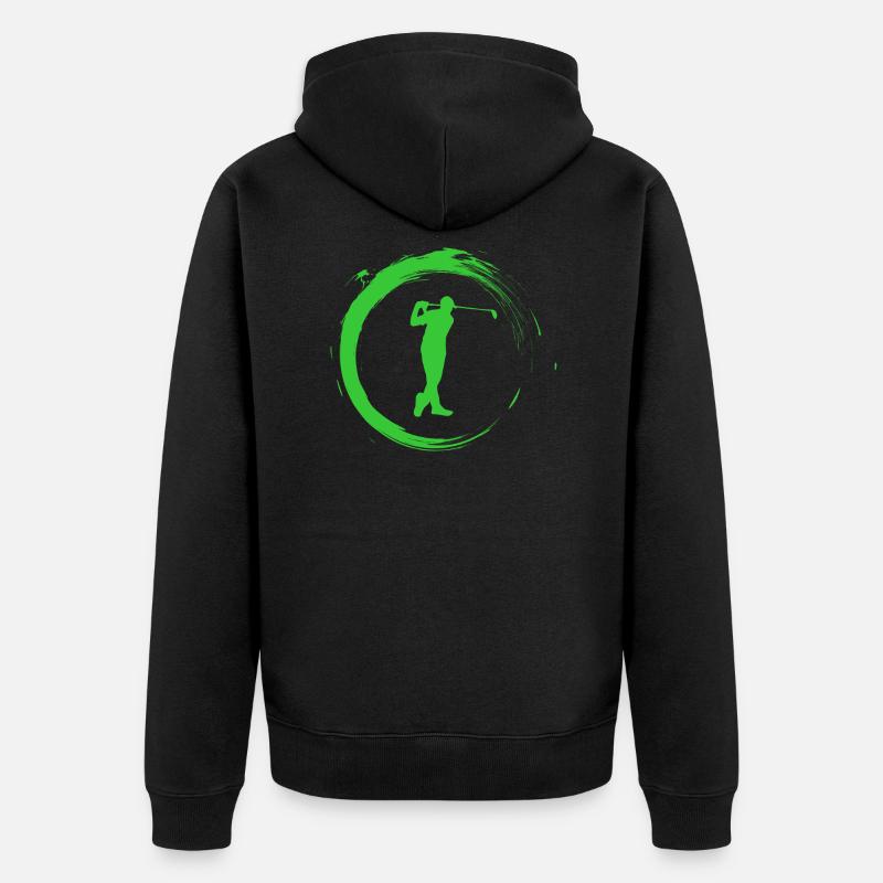 golfeurs - Veste à capuche bio Premium Unisexe - noir