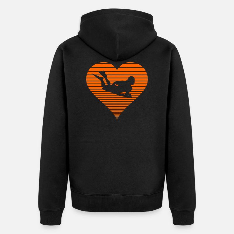Bodyboarding - Veste à capuche bio Premium Unisexe - noir
