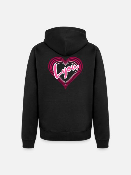 Lyon - Veste à capuche bio Premium Unisexe - noir