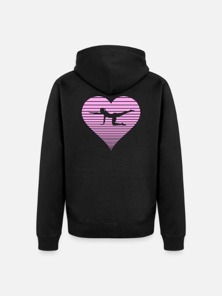 Pilates - Unisex Premium Organic Zip Hoodie - black