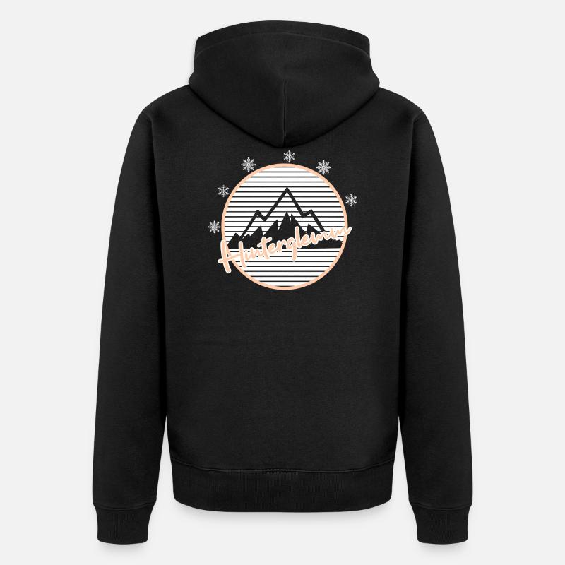 Saalbach Hinterglemm - Veste à capuche bio Premium Unisexe - noir
