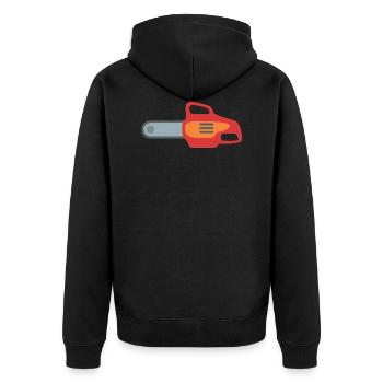 tronçonneuse - Veste à capuche bio Premium Unisexe - noir - Dos - Nico (187cm)