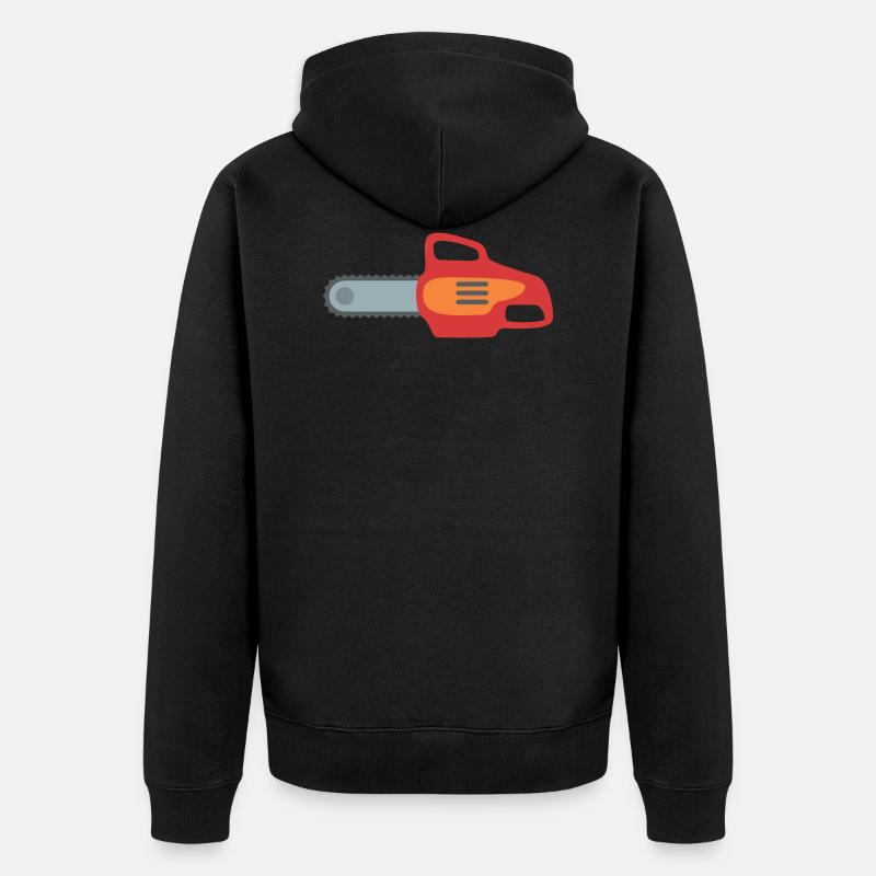 tronçonneuse - Veste à capuche bio Premium Unisexe - noir