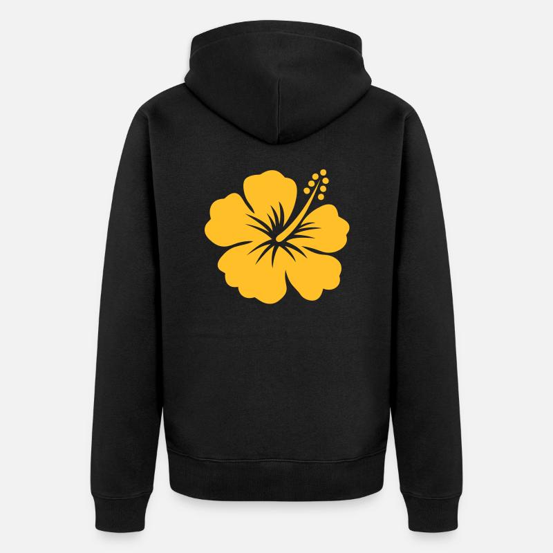 hibiscus tahiti - Veste à capuche bio Premium Unisexe - noir