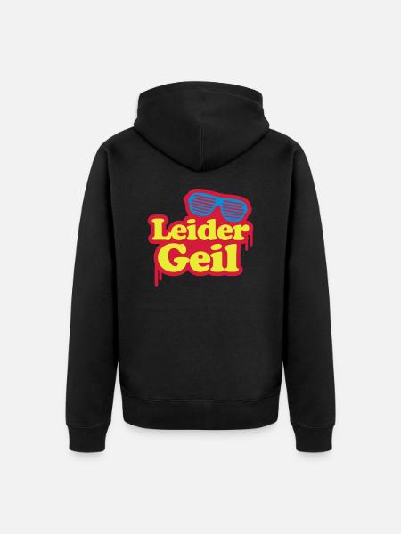 Leider Geil - Mallorca - Unisex Premium Bio Zip Hoodie - Schwarz