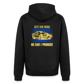 Juste une voiture RC de plus que je promets Télécommande Mod - Veste à capuche bio Premium Unisexe - noir - Dos - Nico (187cm)