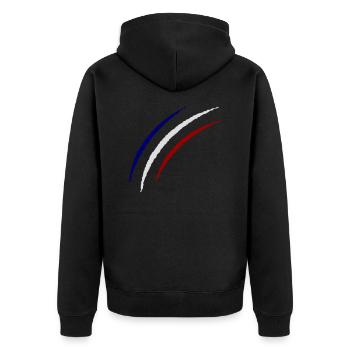 Griffes France - Veste à capuche bio Premium Unisexe - noir - Dos - Nico (187cm)