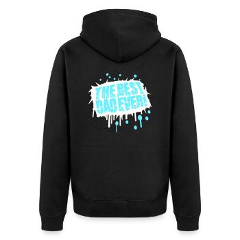Le meilleur papa de tous les temps Cool Love - Veste à capuche bio Premium Unisexe - noir - Dos - Nico (187cm)