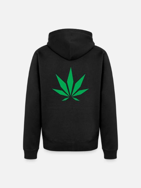 Classic Cannabis - Unisex Premium Bio Zip Hoodie - Schwarz