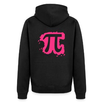 Pi - Veste à capuche bio Premium Unisexe - noir - Dos - Nico (187cm)