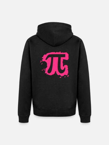 Pi - Unisex Premium Bio Zip Hoodie - Schwarz
