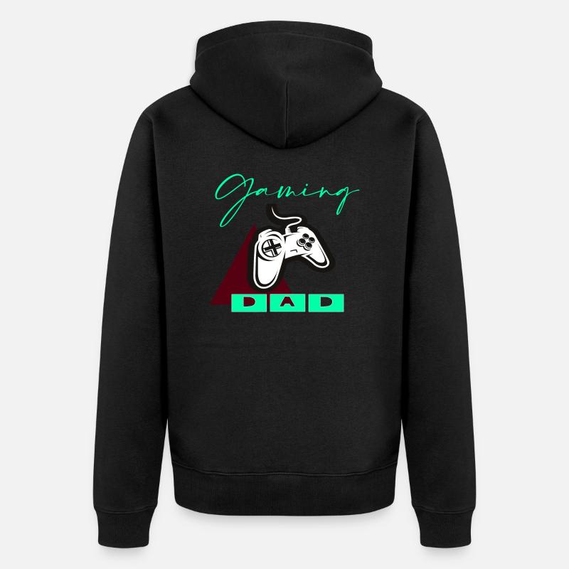 Gaming Dad - Veste à capuche bio Premium Unisexe - noir