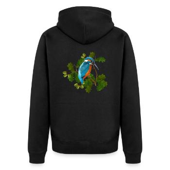 Oiseau - Veste à capuche bio Premium Unisexe - noir - Dos - Nico (187cm)