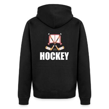 Hockey - Veste à capuche bio Premium Unisexe - noir - Dos - Nico (187cm)