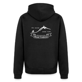 Mont Ventoux - Veste à capuche bio Premium Unisexe - noir - Dos - Nico (187cm)