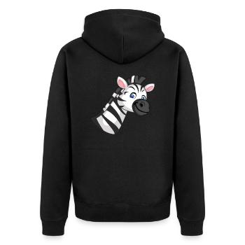 Safari Zoo Animal Safari Zoo - Veste à capuche bio Premium Unisexe - noir - Dos - Nico (187cm)