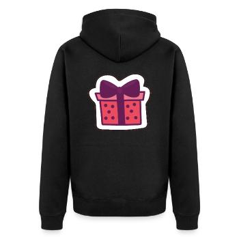 Cadeau - Veste à capuche bio Premium Unisexe - noir - Dos - Nico (187cm)