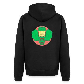 Raksha Mask Sri Lanka - Veste à capuche bio Premium Unisexe - noir - Dos - Nico (187cm)