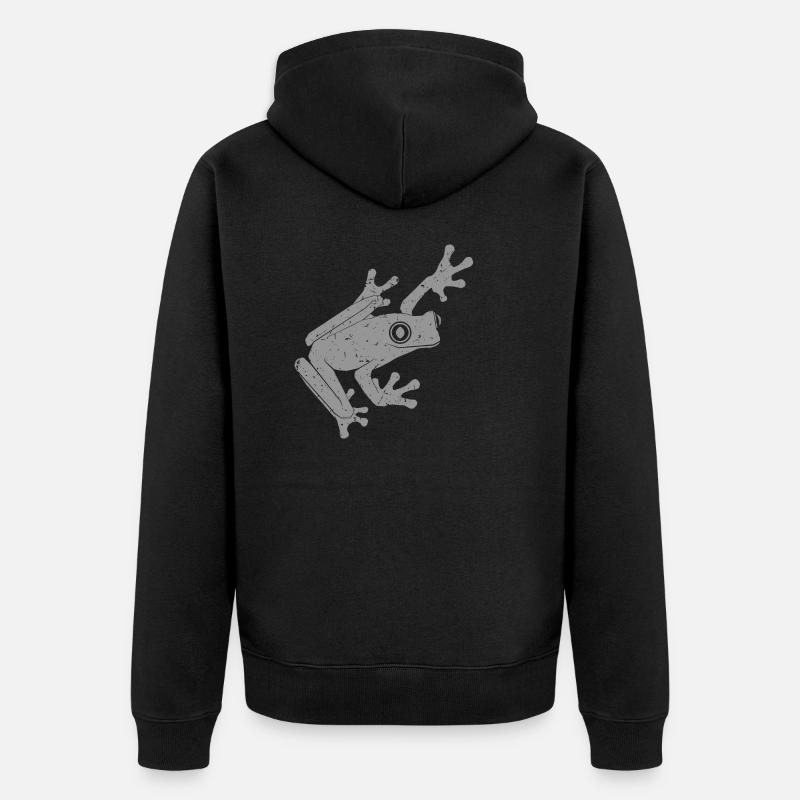 Grenouille - Veste à capuche bio Premium Unisexe - noir