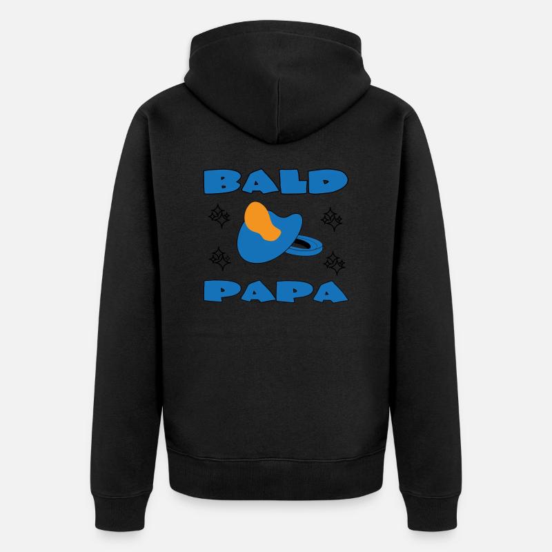 BALD PAPA - Veste à capuche bio Premium Unisexe - noir