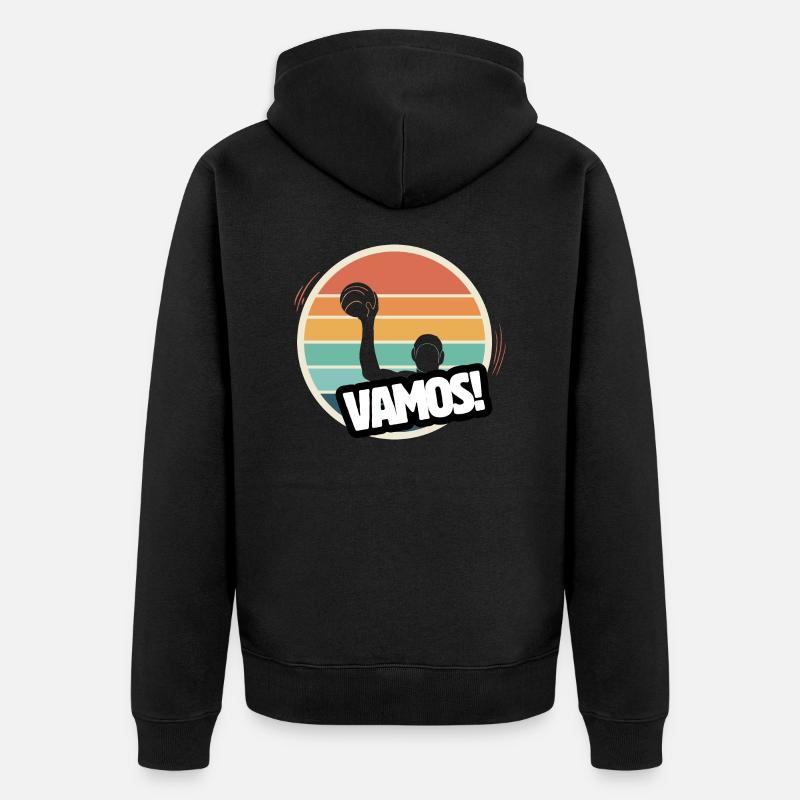 Vamos water polo rétro - Veste à capuche bio Premium Unisexe - noir