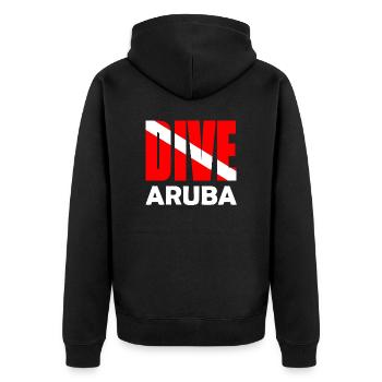 Aruba Dive - Plongeur Down Flag Plongée sous-marine Tauchen - Veste à capuche bio Premium Unisexe - noir - Dos - Nico (187cm)