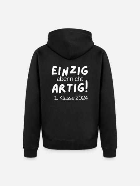 T-shirt School Enrollment 1000176814 - Unisex Premium Organic Zip Hoodie - black