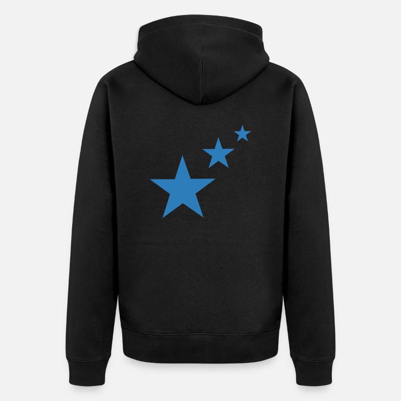 Star, les étoiles - Veste à capuche bio Premium Unisexe - noir