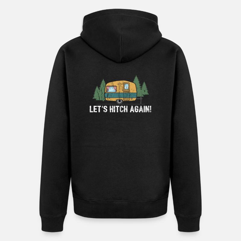 Let's Hitch Again cadeau - Veste à capuche bio Premium Unisexe - noir