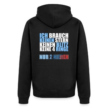 Bimmer dit rein sonne cadeau étoile - Veste à capuche bio Premium Unisexe - noir - Dos - Nico (187cm)