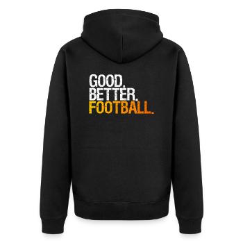 Football américain - Veste à capuche bio Premium Unisexe - noir - Dos - Nico (187cm)
