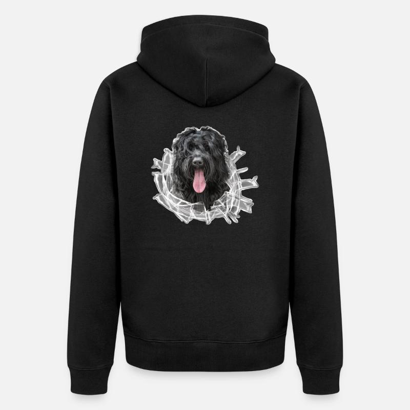 RussesBénérienTerrier Verre - Veste à capuche bio Premium Unisexe - noir