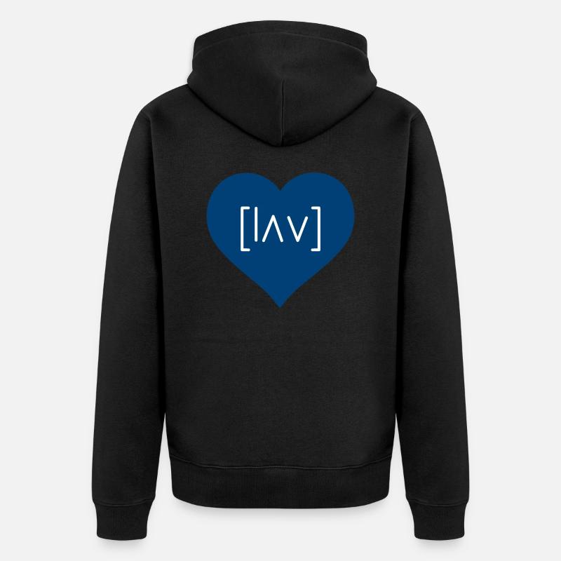Son amour - Veste à capuche bio Premium Unisexe - noir