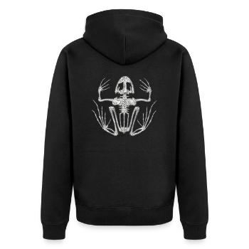 Grenouille - Veste à capuche bio Premium Unisexe - noir - Dos - Nico (187cm)