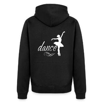 Danse Musique de danse - Veste à capuche bio Premium Unisexe - noir - Dos - Nico (187cm)