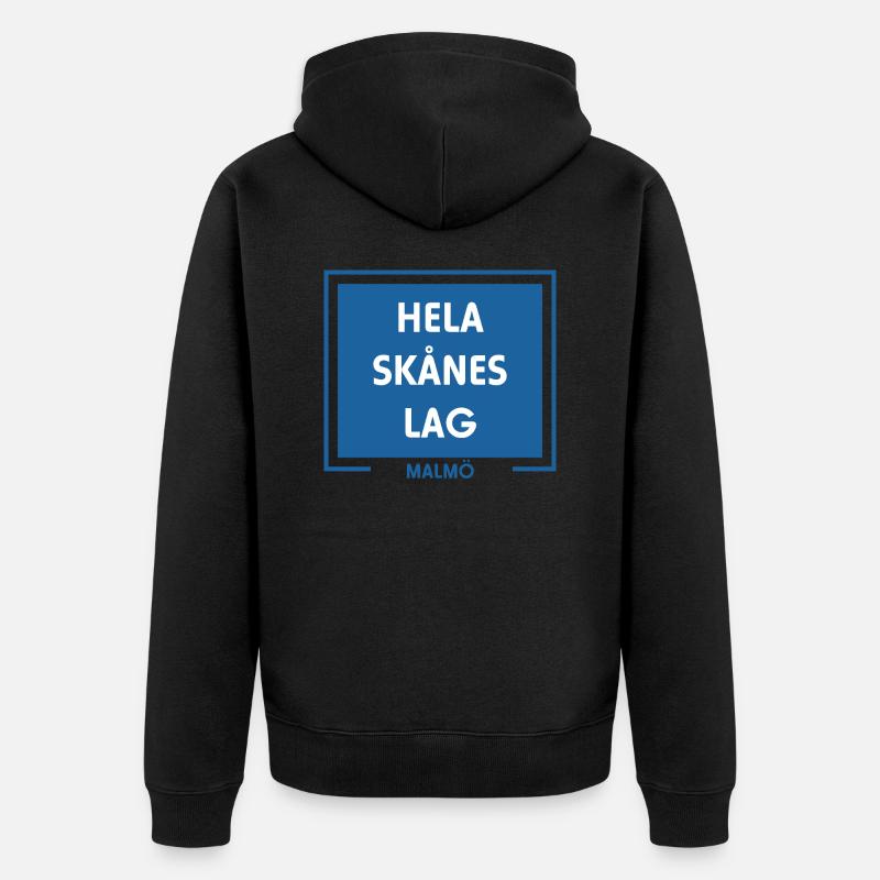 Toute l’équipe Skåne Malmö - Veste à capuche bio Premium Unisexe - noir