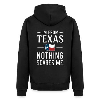 État du Texas Texans Texas - Veste à capuche bio Premium Unisexe - noir - Dos - Nico (187cm)