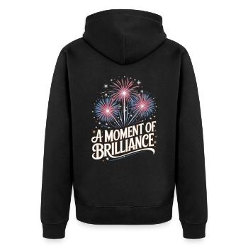 Pyrotechnie Feux d’artifice Pyrotechnie - Veste à capuche bio Premium Unisexe - noir - Dos - Nico (187cm)