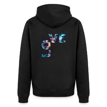 LOVE - Veste à capuche bio Premium Unisexe - noir - Dos - Nico (187cm)