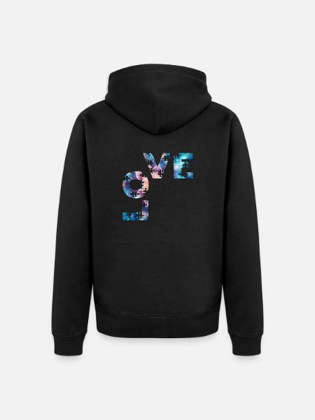 LOVE - Veste à capuche bio Premium Unisexe - noir