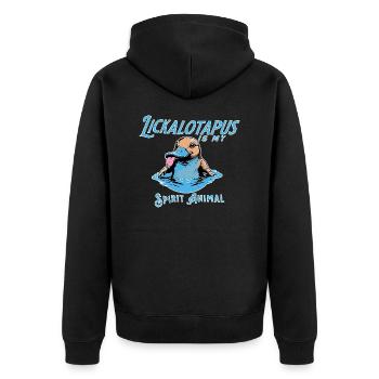 Funny Lickalotopus is My Spirit Animal Funny - Veste à capuche bio Premium Unisexe - noir - Dos - Nico (187cm)