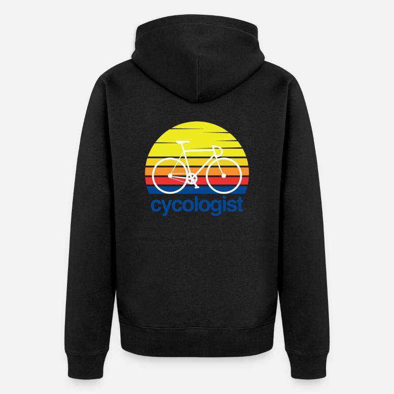 CYCOLOGUE - Veste à capuche bio Premium Unisexe - noir