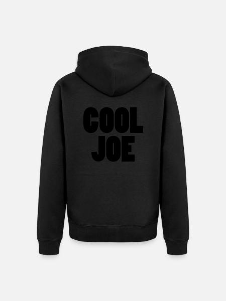 cool joe - Unisex Premium Bio Zip Hoodie - Schwarz