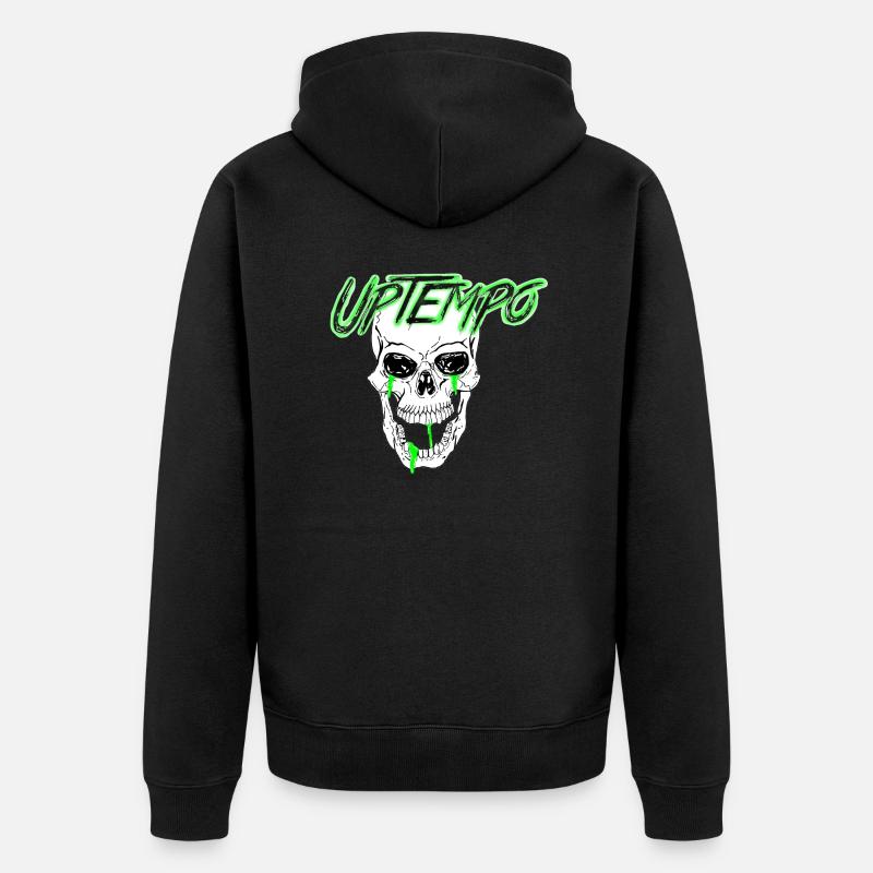 Crâne Uptempo - Veste à capuche bio Premium Unisexe - noir